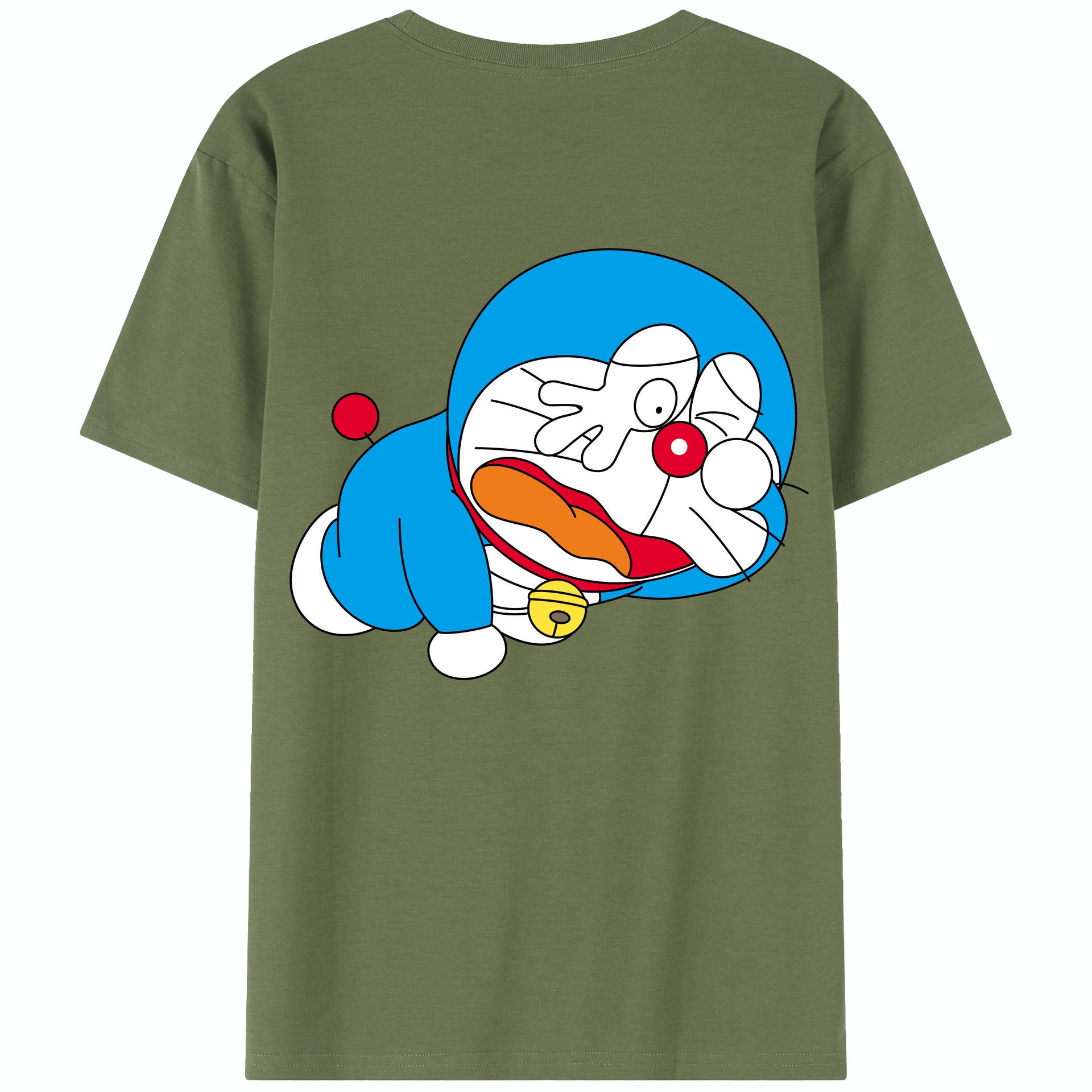 （画像用） ドラえもん Doraemon 綿100％半袖Tシャツ（背面プリント）